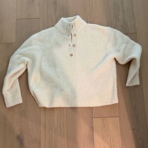 Jenni Kayne Cream Turtleneck Sweater